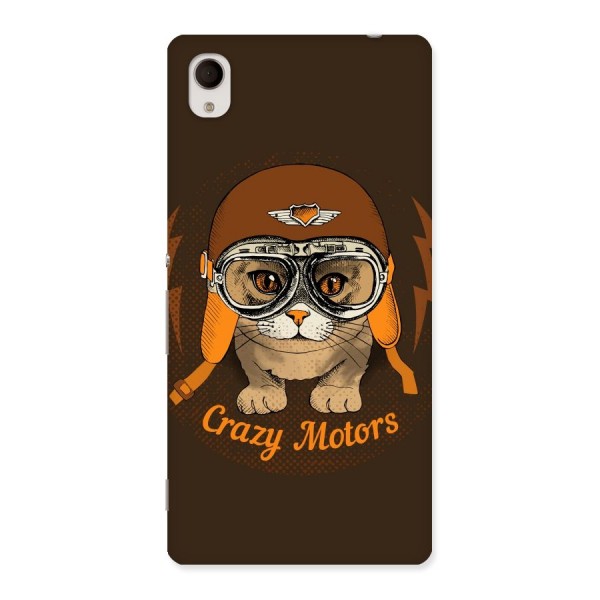 Crazy cat Back Case for Xperia M4 Aqua