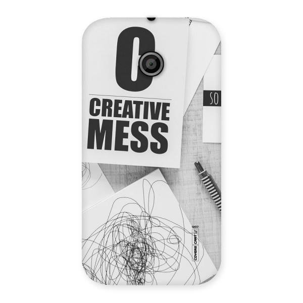 Creative Mess Back Case for Moto E