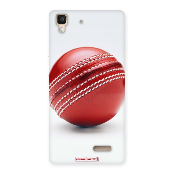 Red International Cricket Ball Back Case for Oppo R7