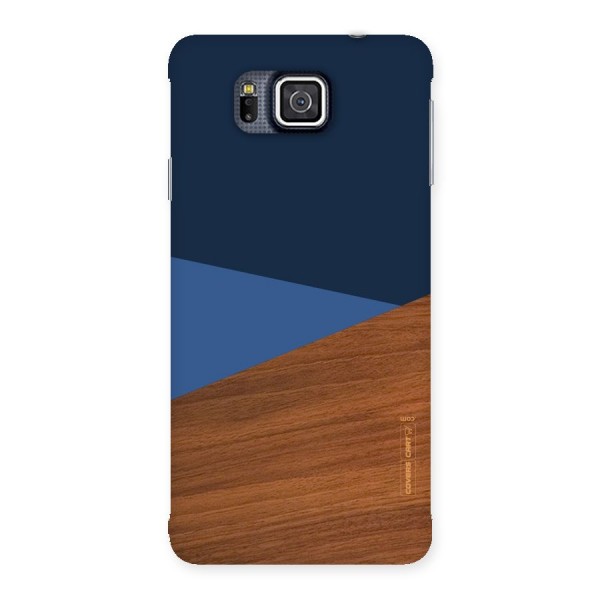 Crossed Lines Pattern Back Case for Galaxy Alpha