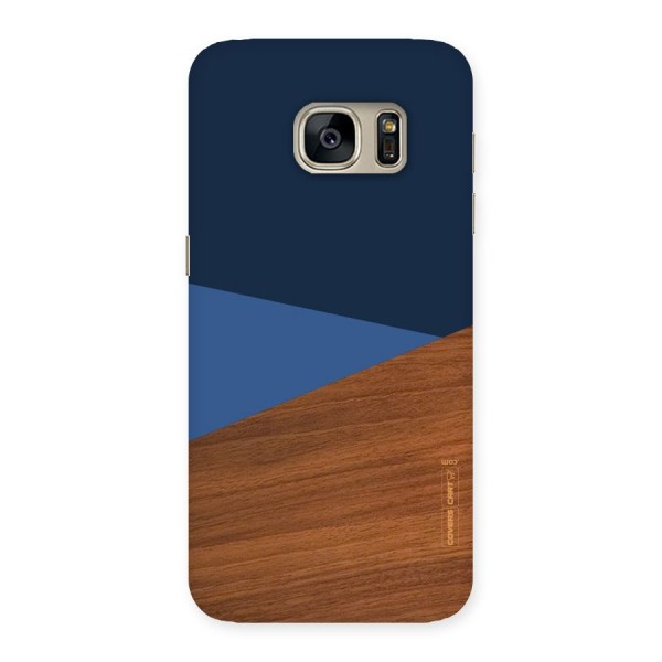 Crossed Lines Pattern Back Case for Galaxy S7