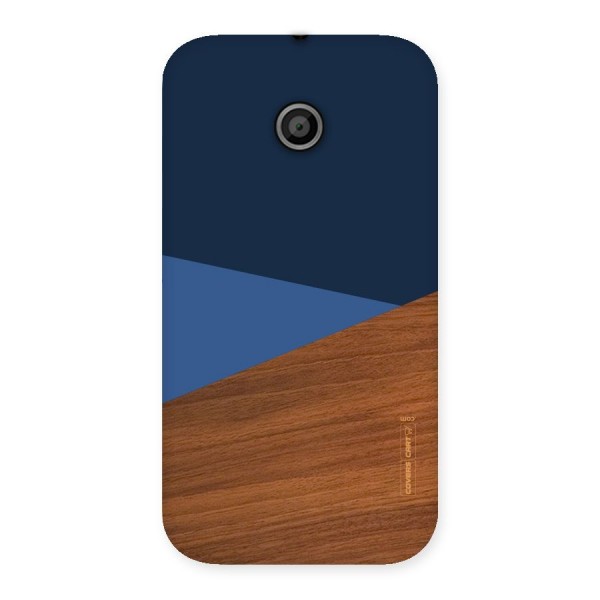 Crossed Lines Pattern Back Case for Moto E