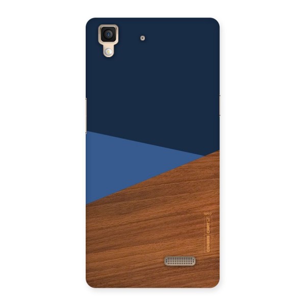 Crossed Lines Pattern Back Case for Oppo R7