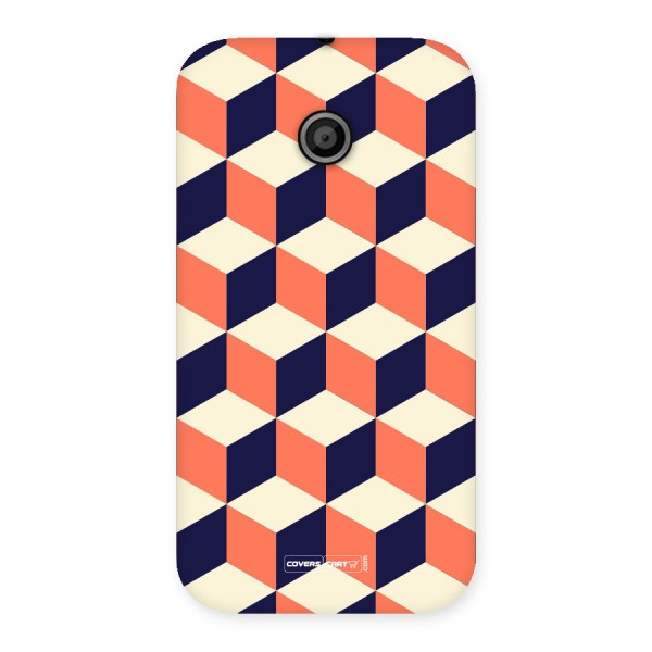 Cube Pattern Back Case for Moto E