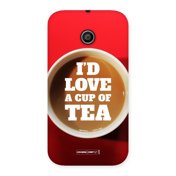 Cup of Tea Back Case for Moto E