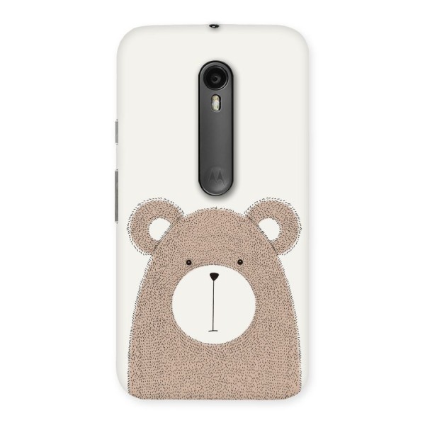 Cute Bear Back Case for Moto G3