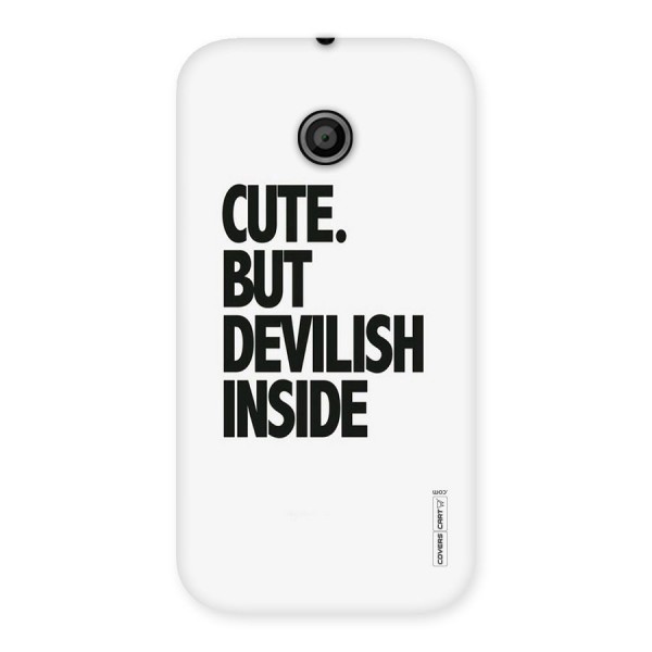 Cute But Devil Back Case for Moto E