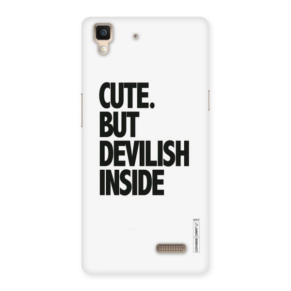 Cute But Devil Back Case for Oppo R7