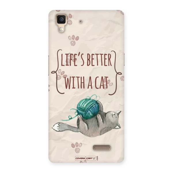 Cute Cat Back Case for Oppo R7