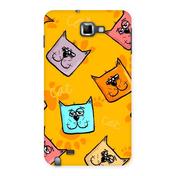 Cute Cat Pattern Back Case for Galaxy Note