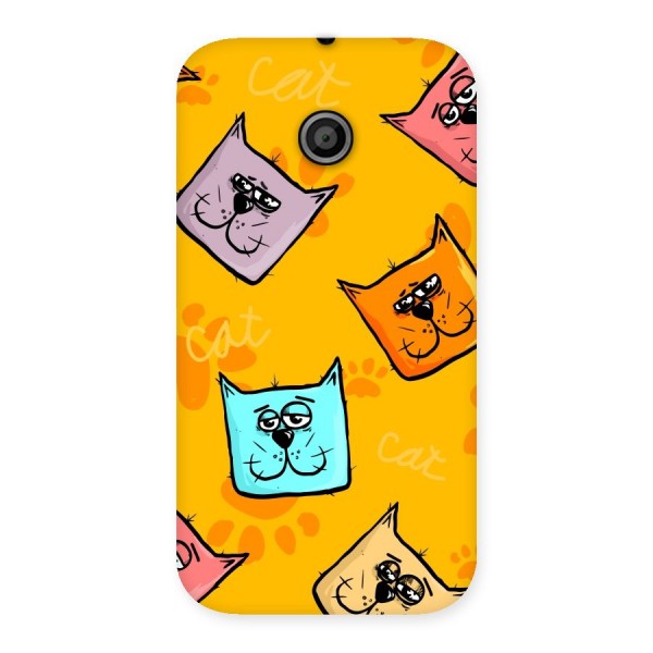 Cute Cat Pattern Back Case for Moto E