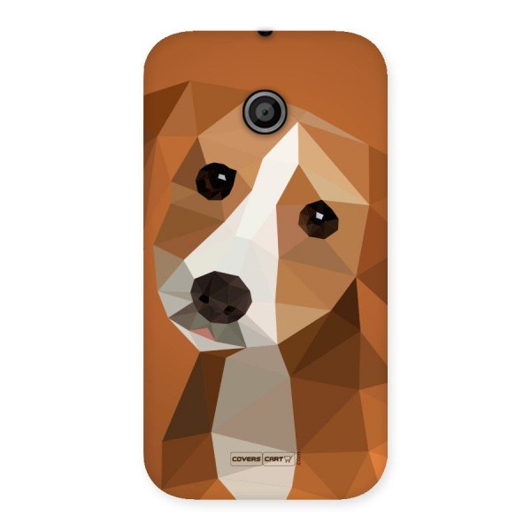 Cute Dog Back Case for Moto E