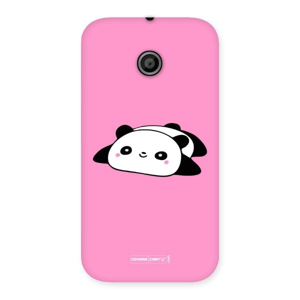 Cute Lazy Panda Back Case for Moto E