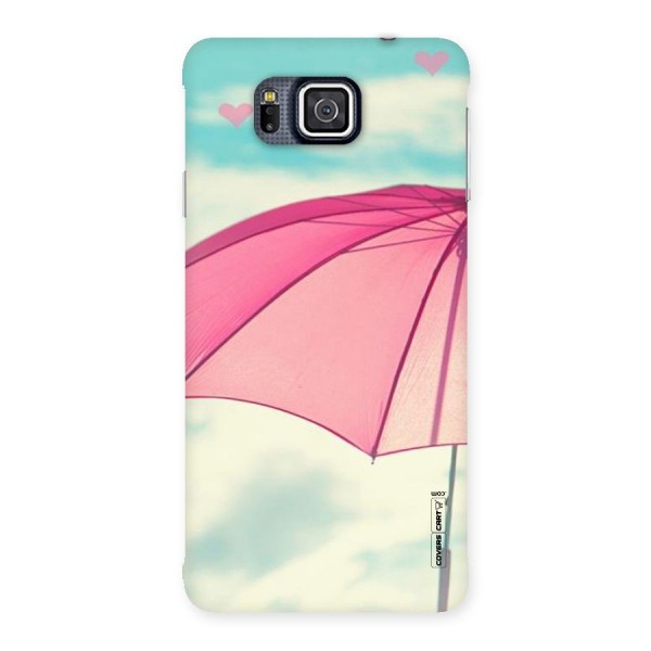 Cute Pink Umbrella Back Case for Galaxy Alpha