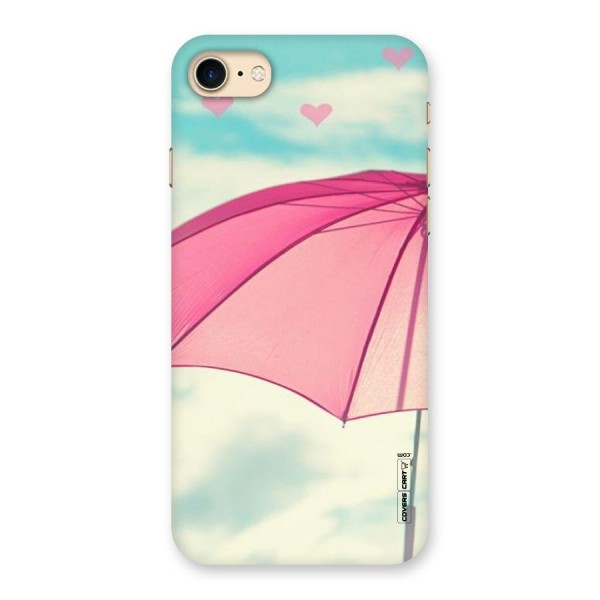 Cute Pink Umbrella Back Case for iPhone 7