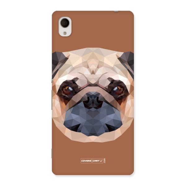 Cute Pug Back Case for Xperia M4 Aqua