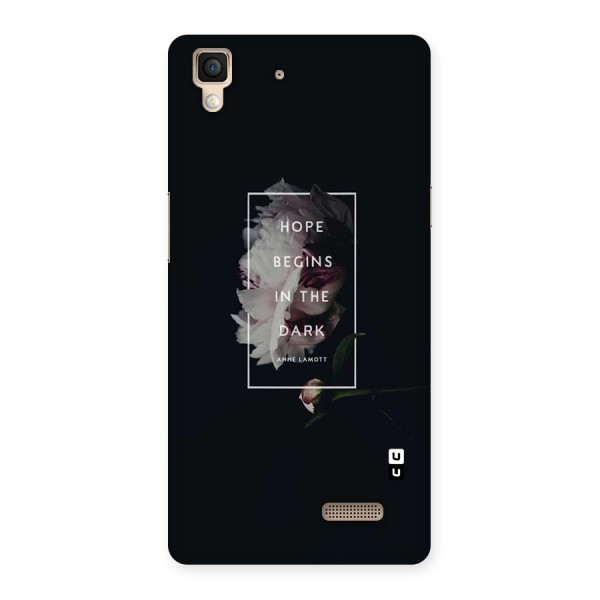 Dark Hope Back Case for Oppo R7