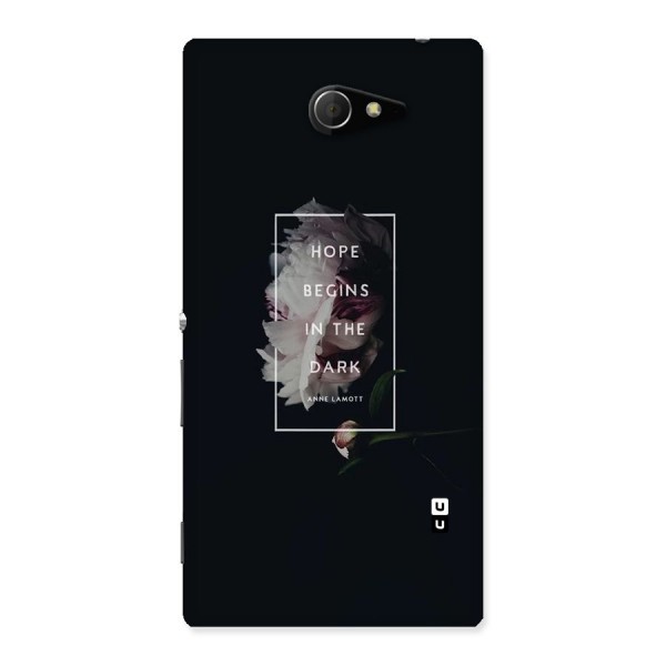 Dark Hope Back Case for Sony Xperia M2