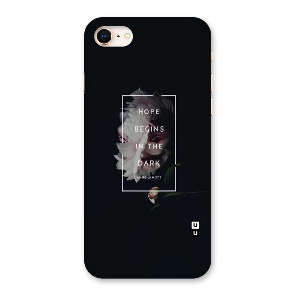 Dark Hope Back Case for iPhone 8