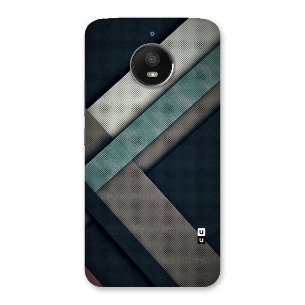 Dark Stripes Back Case for Moto E4 Plus