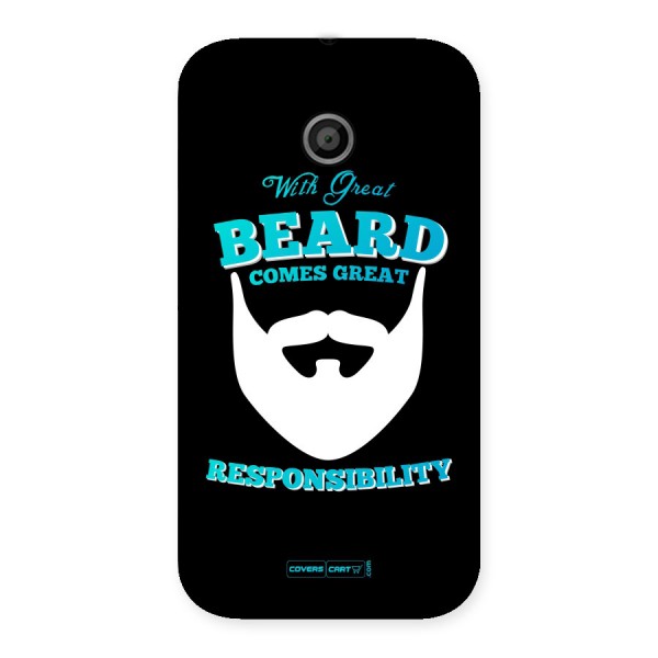 Dense Beard Back Case for Moto E