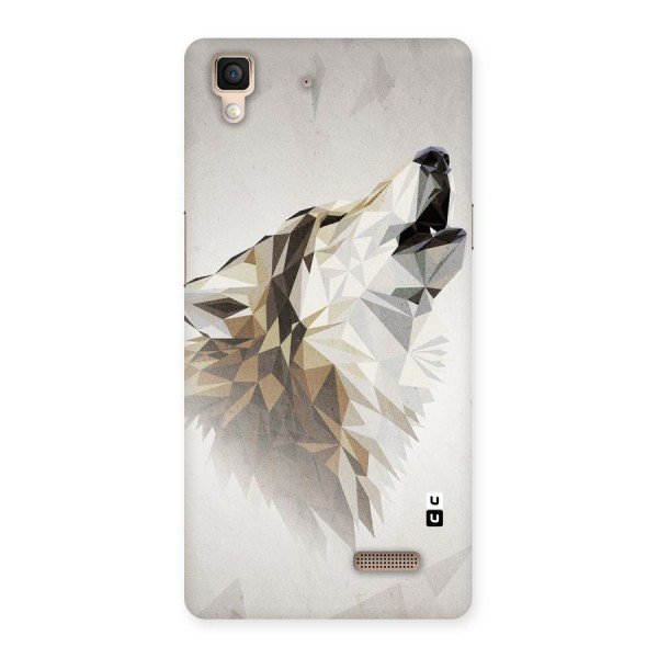 Diamond Wolf Back Case for Oppo R7