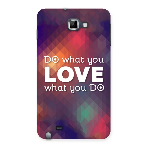 Do What You Love Back Case for Galaxy Note