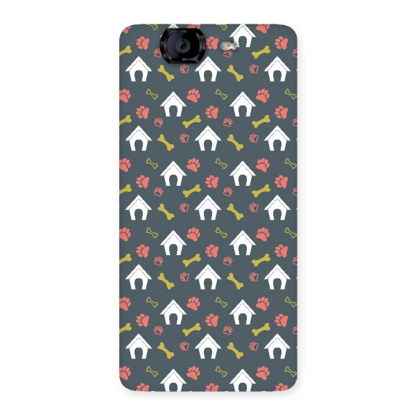 Dog Pattern Back Case for Canvas Knight A350