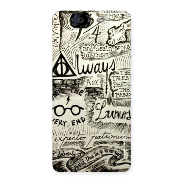 Doodle Art Back Case for Canvas Knight A350