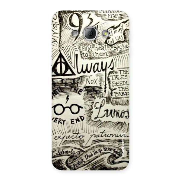 Doodle Art Back Case for Galaxy A8