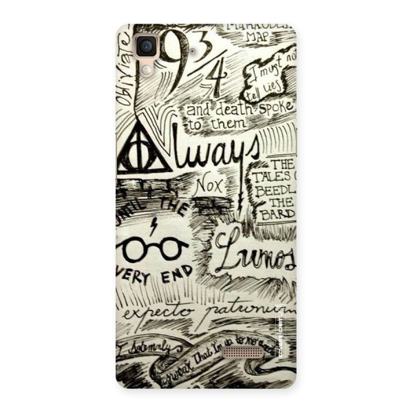 Doodle Art Back Case for Oppo R7