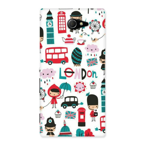 Double Decker Back Case for Sony Xperia M2