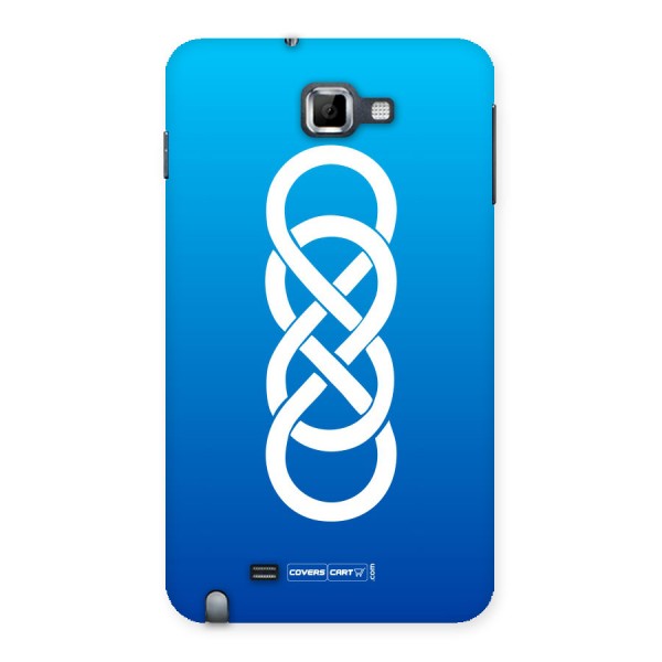 Double Infinity Blue Back Case for Galaxy Note