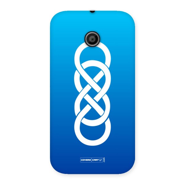 Double Infinity Blue Back Case for Moto E