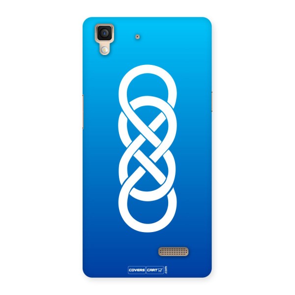 Double Infinity Blue Back Case for Oppo R7