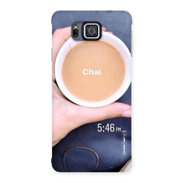 Evening Tea Back Case for Galaxy Alpha