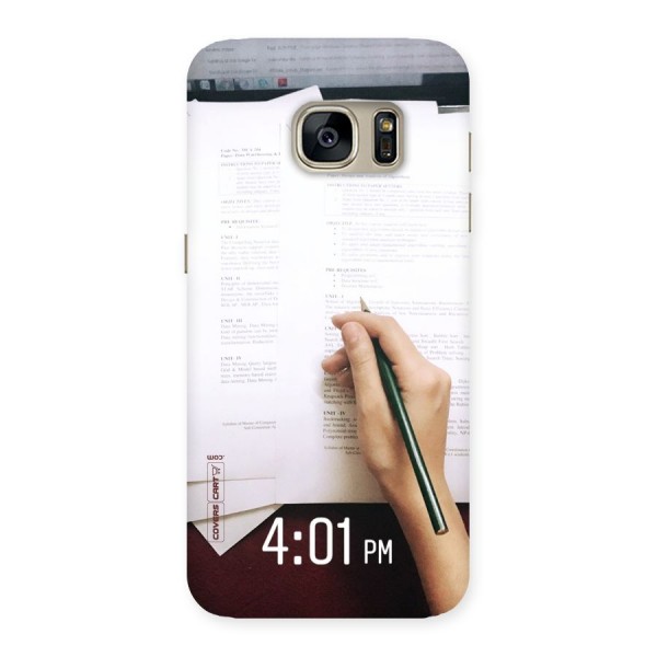 Exam Time Blues Back Case for Galaxy S7