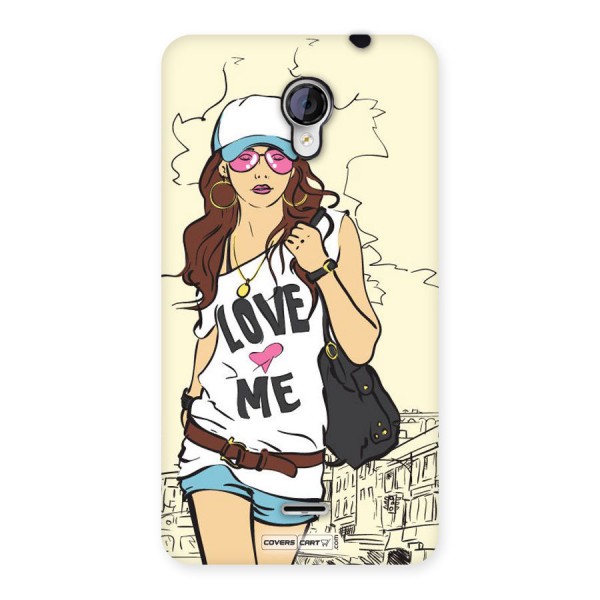 Fashion Girl Back Case for Micromax Unite 2 A106