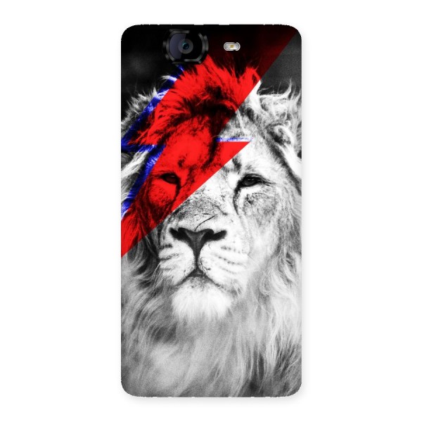 Fearless Lion Back Case for Canvas Knight A350