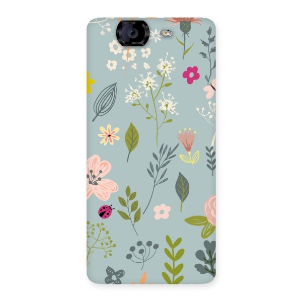 Flawless Flowers Back Case for Canvas Knight A350