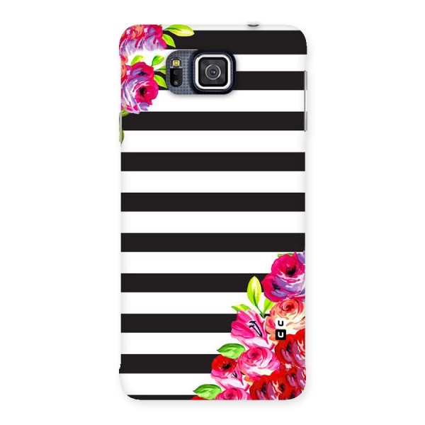 Floral Stripes Back Case for Galaxy Alpha