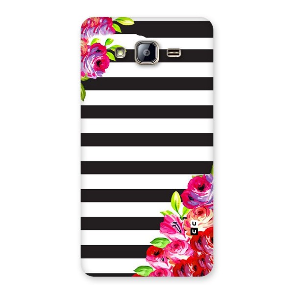 Floral Stripes Back Case for Galaxy On5