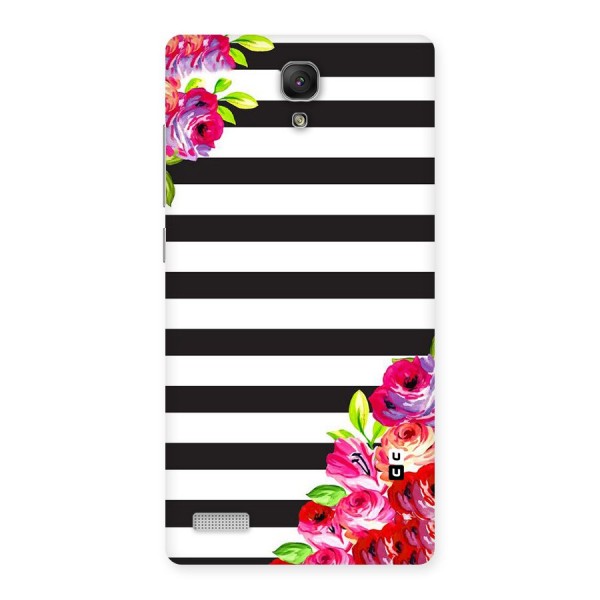 Floral Stripes Back Case for Redmi Note