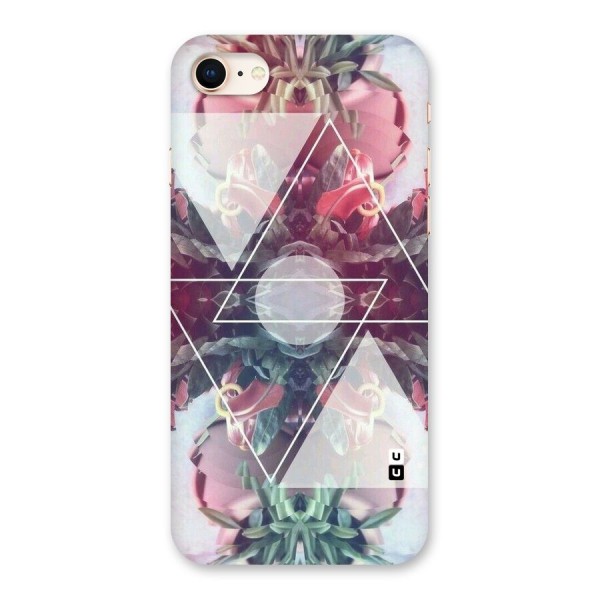 Floral Triangle Back Case for iPhone 8