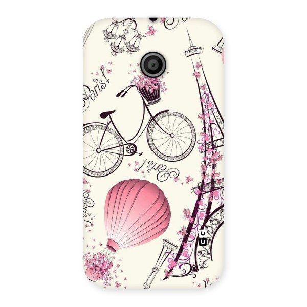 Flower Clipart Back Case for Moto E