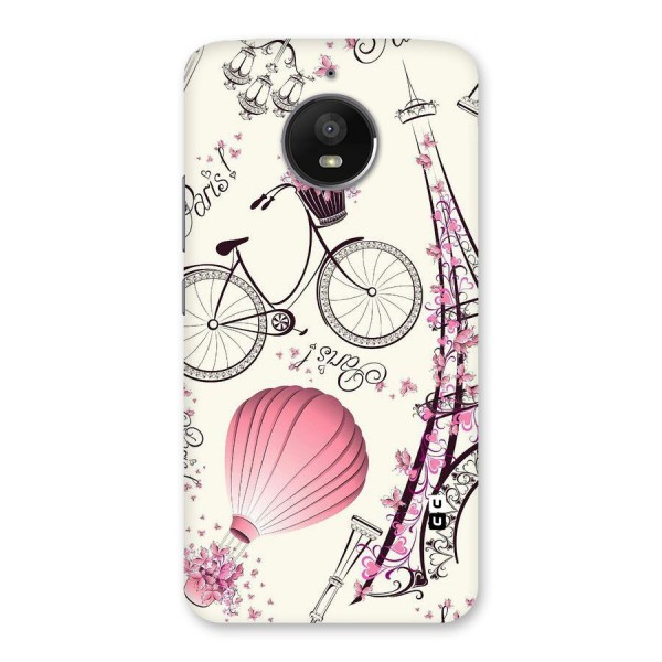 Flower Clipart Back Case for Moto E4 Plus