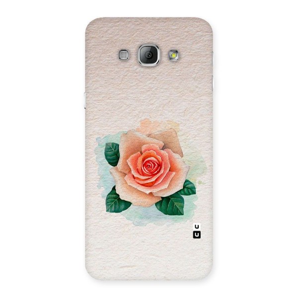 Flower Water Art Back Case for Galaxy A8