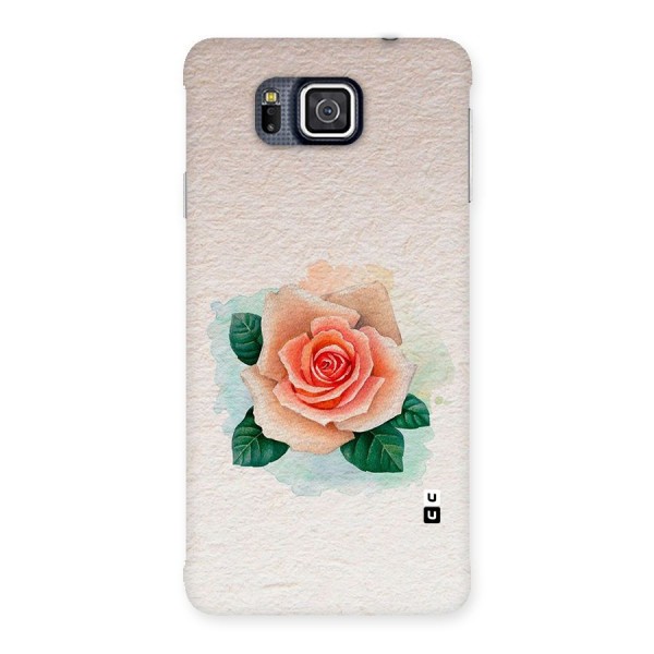 Flower Water Art Back Case for Galaxy Alpha