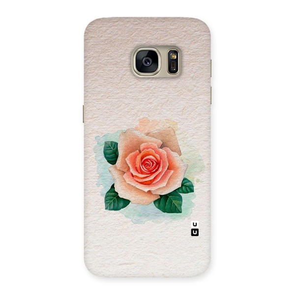 Flower Water Art Back Case for Galaxy S7