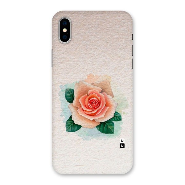 Flower Water Art Back Case for iPhone X